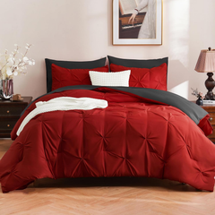 Comforter Set Pintuck Sage green 2pcs 3pcs