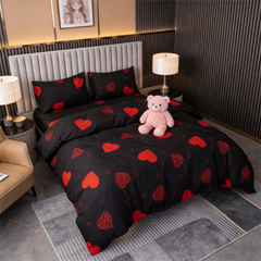 Duvet Covers & Inserts-ZHenAiYiSHenHei 2pcs duvet cover set