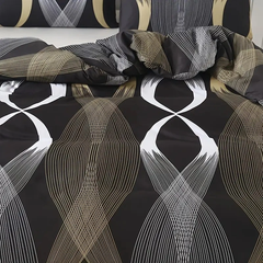 Duvet Cover Geometric Grey ML Twin Queen King 2pcs 3pcs