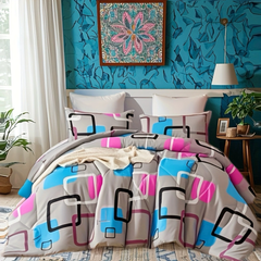 Duvet Covers & Inserts-New Geometry Duvet Cover