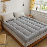Mattress Topper & Protector-Thin mattress dark grey