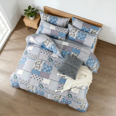 Comforter Set Geometric Patchwork LSTY 2pcs 3pcs