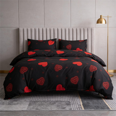 Duvet Covers & Inserts-ZHenAiYiSHenHei 2pcs duvet cover set
