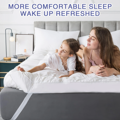 Mattress Topper & Protector-Thin mattress dark grey