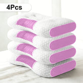Pillows & Pillowcases-YBZ 4D Knitted Cotton Massage Pillow -Pink