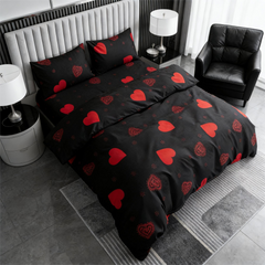Duvet Covers & Inserts-ZHenAiYiSHenHei 2pcs duvet cover set