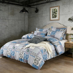Comforter Set Geometric Patchwork LSTY 2pcs 3pcs