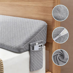 Pillows & Pillowcases-Gray air layer wedge pillow air layer fabric Two pockets