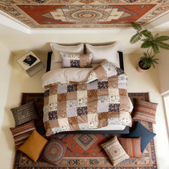 Comforter Set Geometric Patchwork XCYZJ Twin Queen King 2pcs 3pcs