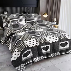 Duvet Covers & Inserts-HeiBaiZhiLian 2pcs duvet cover set