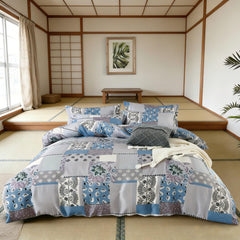 Comforter Set Geometric Patchwork LSTY 2pcs 3pcs
