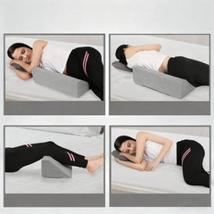 Pillows & Pillowcases-Gray air layer wedge pillow air layer fabric Two pockets