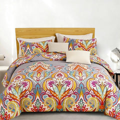 Duvet Cover Floral Reversible Bohemian style DHW 2pcs 3pcs