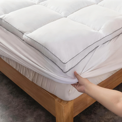 Mattress Topper & Protector-Topper Pad for Mattress Gray