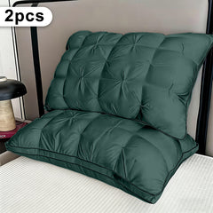 Pillows & Pillowcases-Bread Pillow Dark Green 1/2pack