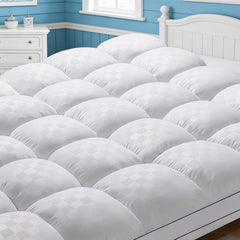 Mattress Topper & Protector-Topper Pad for Mattress Emboss Pure Navy