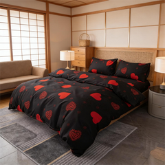 Duvet Covers & Inserts-ZHenAiYiSHenHei 2pcs duvet cover set