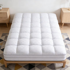 Mattress Topper & Protector-Topper Pad for Mattress Emboss Pure Navy