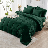 Comforter Set solid Olive Green 2pcs 3pcs