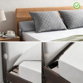 Pillows & Pillowcases-Gray air layer wedge pillow air layer fabric Two pockets