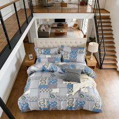 Comforter Set Geometric Patchwork LSTY 2pcs 3pcs