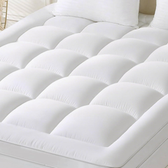 Mattress Topper & Protector-White 450gsm Filled Cotton Mattress