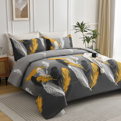 Duvet Cover Floral Feather ML 2pcs 3pcs
