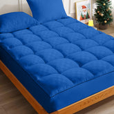 Mattress Topper & Protector-Topper Pad for Mattress Emboss Pure Navy