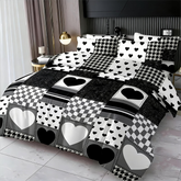 Duvet Covers & Inserts-HeiBaiZhiLian 2pcs duvet cover set