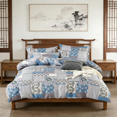 Comforter Set Geometric Patchwork LSTY 2pcs 3pcs