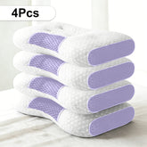 Pillows & Pillowcases-2 piecesYBZ 4D Knitted Cotton Massage Pillow -Purple