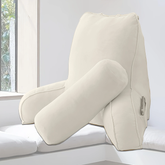 Pillows & Pillowcases-White Sofa Bed Head Reading pillow