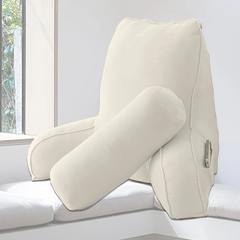 Pillows & Pillowcases-White Sofa Bed Head Reading pillow