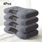Pillows & Pillowcases-YBZ 3D Knitted Cotton Massage Pillow -grey