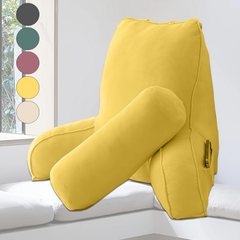 Pillows & Pillowcases-White Sofa Bed Head Reading pillow