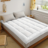 Mattress Topper & Protector-Thin mattress white