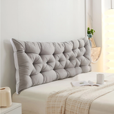 Pillows & Pillowcases-Headboard Pillow Light Grey Length