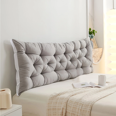 Pillows & Pillowcases-Headboard Pillow Light Grey Length