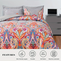 Duvet Cover Floral Reversible Bohemian style DHW 2pcs 3pcs