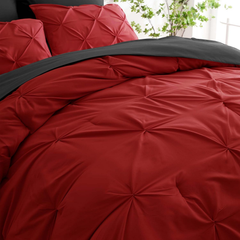 Comforter Set Pintuck Sage green 2pcs 3pcs