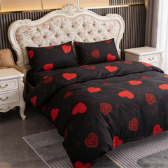 Duvet Covers & Inserts-ZHenAiYiSHenHei 2pcs duvet cover set