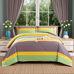 Comforter Set Geometric stripe Leisure Time 2pcs 3pcs
