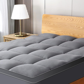 Mattress Topper & Protector-Topper Pad for Mattress Gray