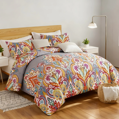 Duvet Cover Floral Reversible Bohemian style DHW Twin Queen King 2pcs 3pcs