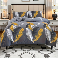 Duvet Cover Floral Feather ML 2pcs 3pcs