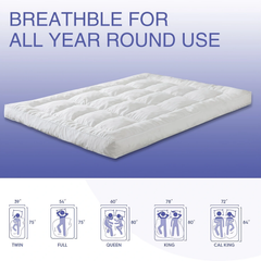 Mattress Topper & Protector-Thin mattress navy blue