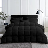 Duvet Insert solid Black Twin Queen King