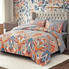 Duvet Cover Floral Reversible Bohemian style DHW 2pcs 3pcs
