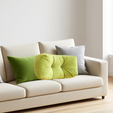 Pillows & Pillowcases-Blue-orange-beige-grey-green lumbar pillow 1PC