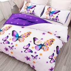 Duvet Covers & Inserts-DaFengDieWu 2pcs duvet cover set